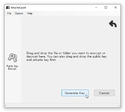 Select "Generate Keys"