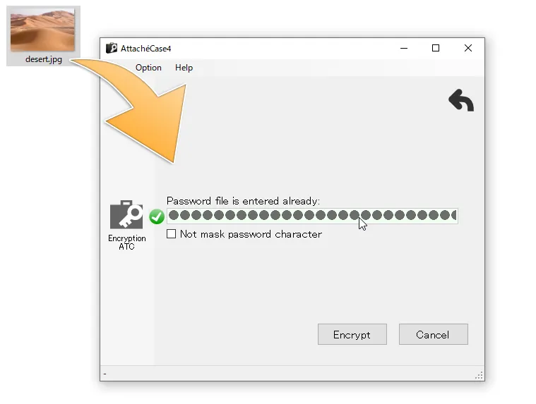 Password file example