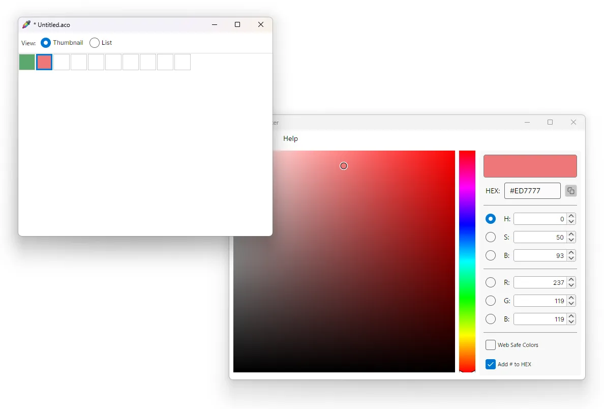 Creating a new ACO file